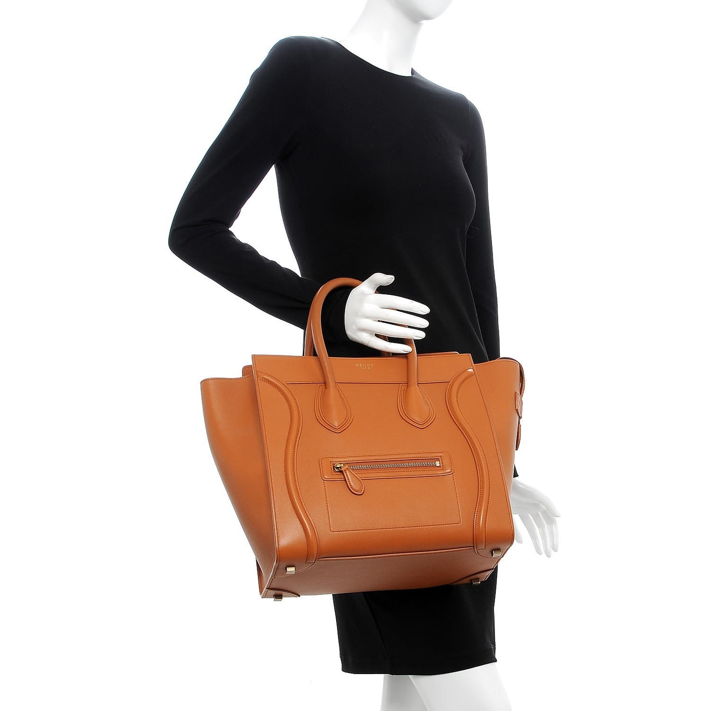 Smooth Calfskin Mini Luggage Light Copper