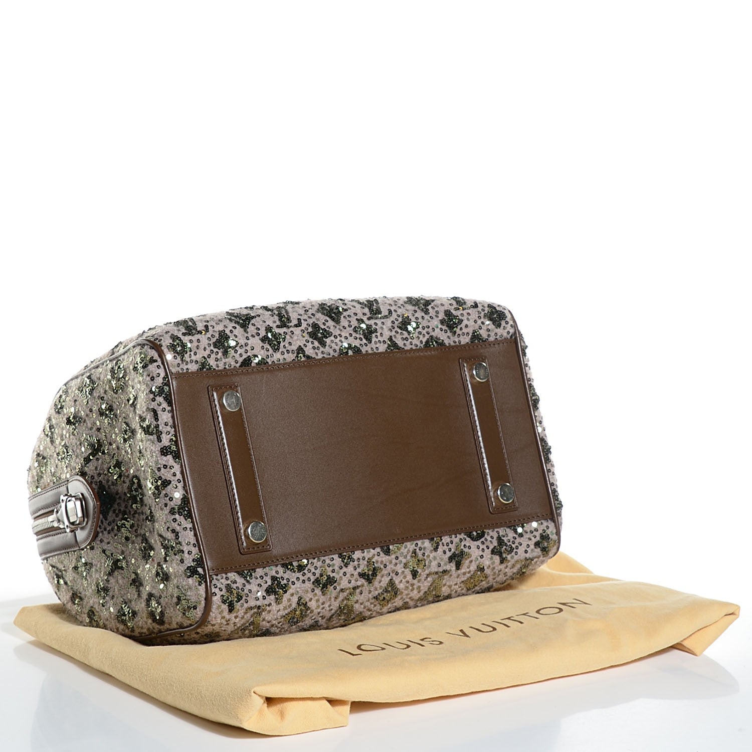 Louis Vuitton Sequin Monogram Sunshine Express Speedy Kaki 4 of 7