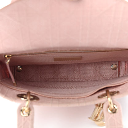 Christian Dior Canvas Embroidered Medium Lady D-Lite Bois De Rose 10 of 21