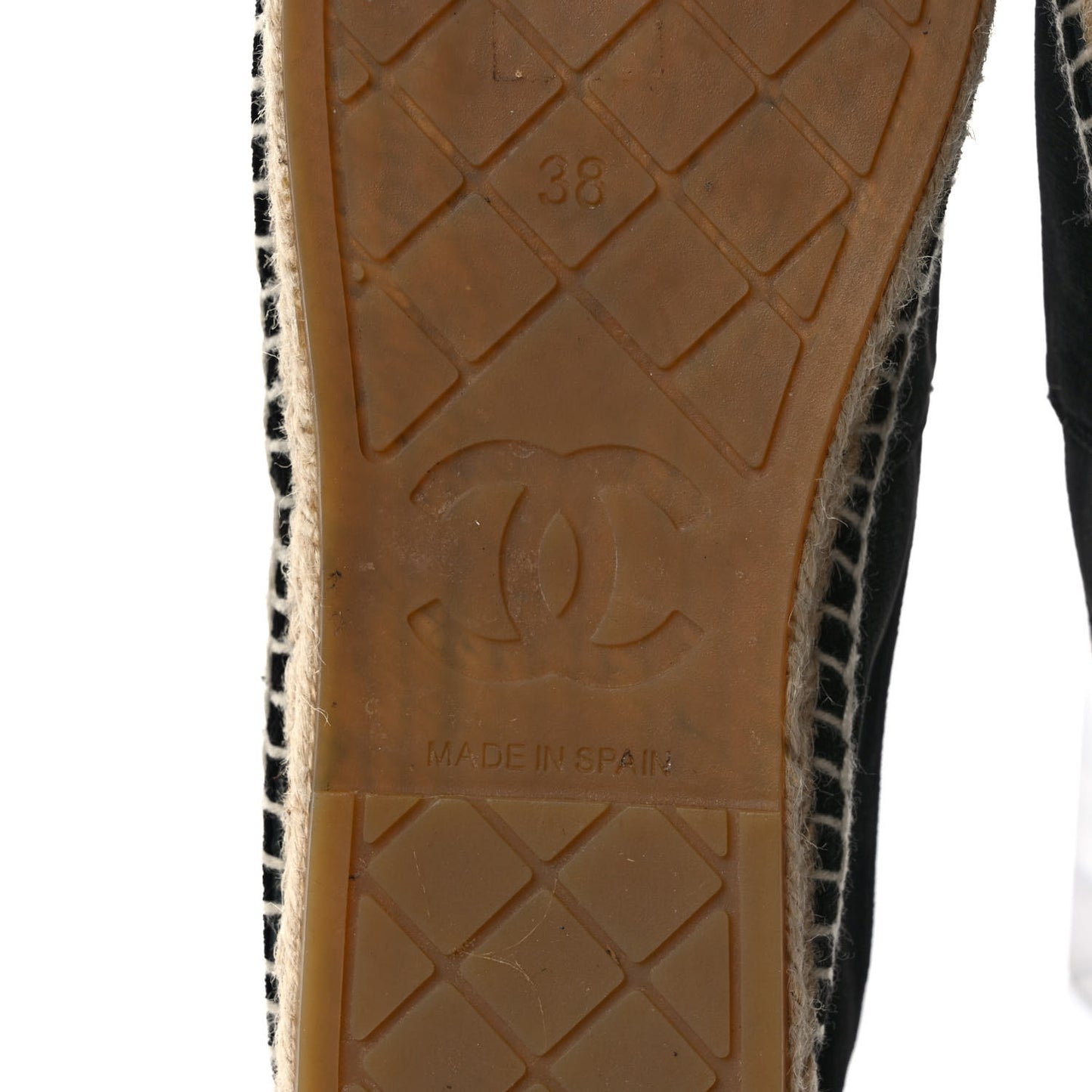 Velvet Logo Espadrilles 38 Black