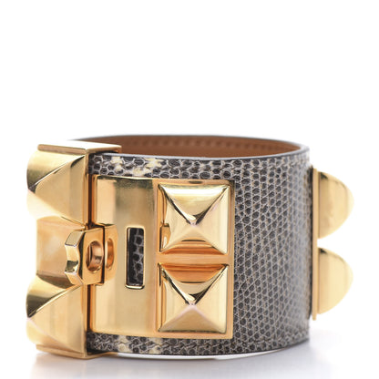 Hermes Lizard Collier De Chien CDC Bracelet T2 Ombre 3 of 8