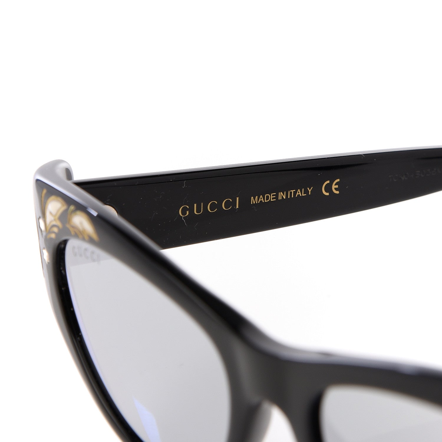 Gucci Acetate Cat Eye GG0089S Sunglasses Black 6 of 8
