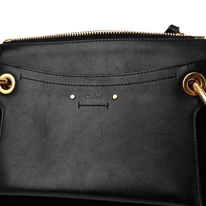 Chloe Calfskin Suede Small Roy Bag Black 11 of 16