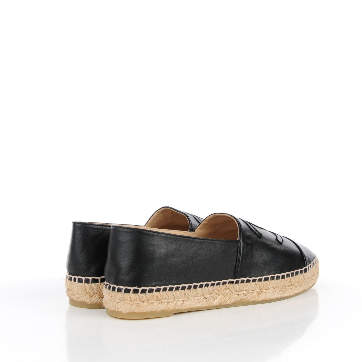 Lambskin CC Espadrilles 39 Black