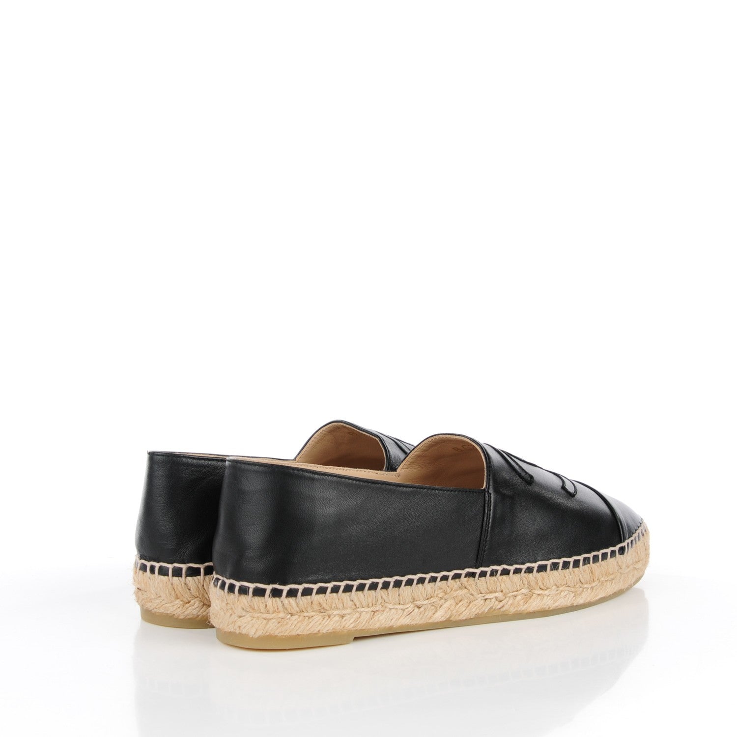 Chanel Lambskin CC Espadrilles 39 Black 6 of 11