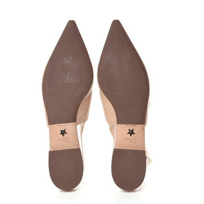 Christian Dior Patent Ribbon J'Adior Slingback Ballet Flats 39 Nude 5 of 8