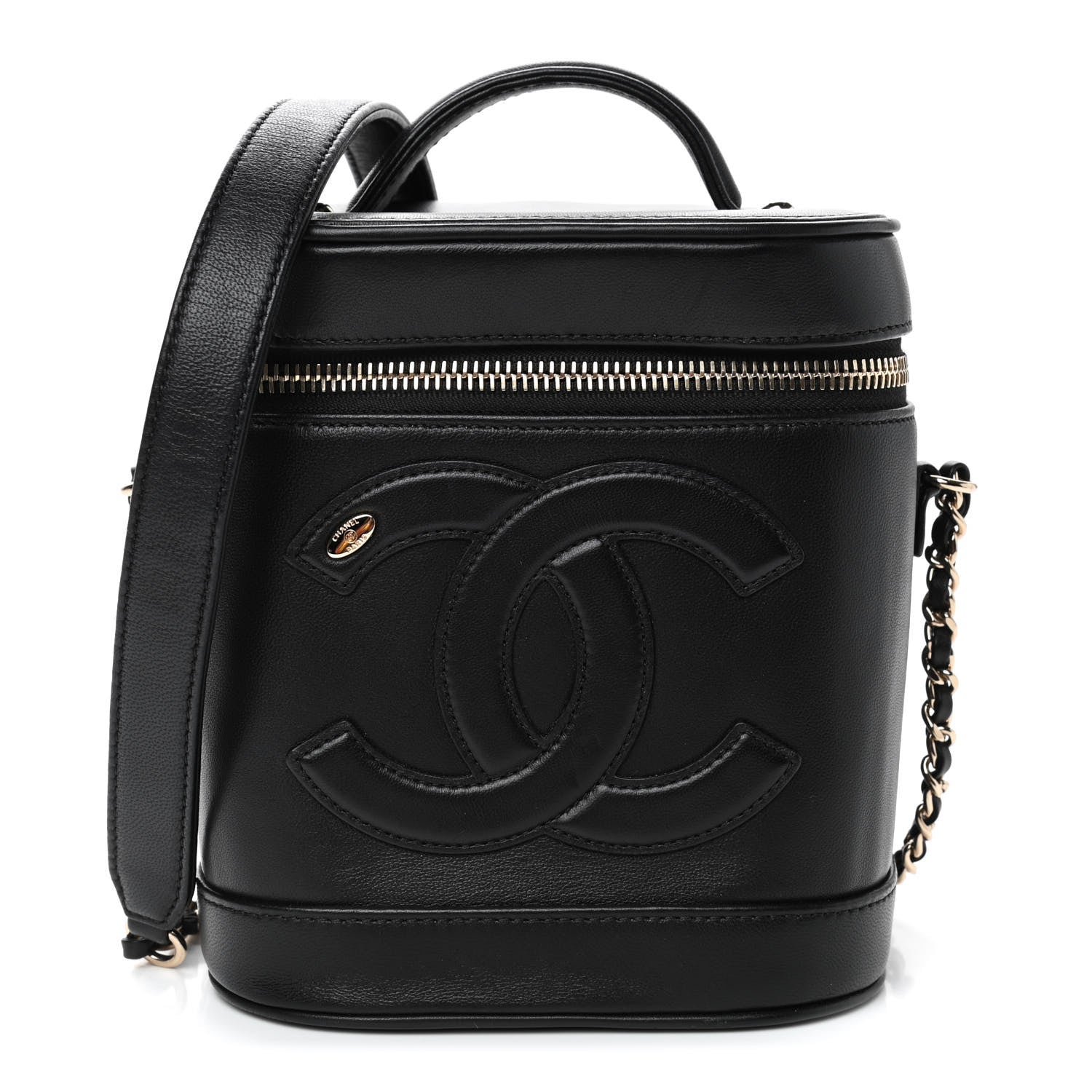 Chanel Lambskin Timeless Vanity Cosmetic Case Black 1 of 4