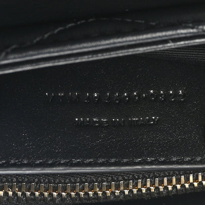 Saint Laurent Calfskin Y Quilted Monogram Small Loulou Chain Satchel Black 7 of 10