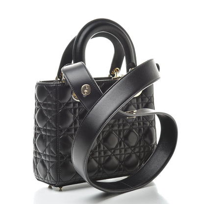 Christian Dior Lambskin Cannage Small My ABCDior Lady Dior Black 3 of 13