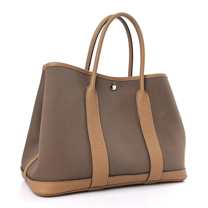 Hermes Toile Negonda Garden Party 30 TPM Etoupe Biscuit 3 of 10