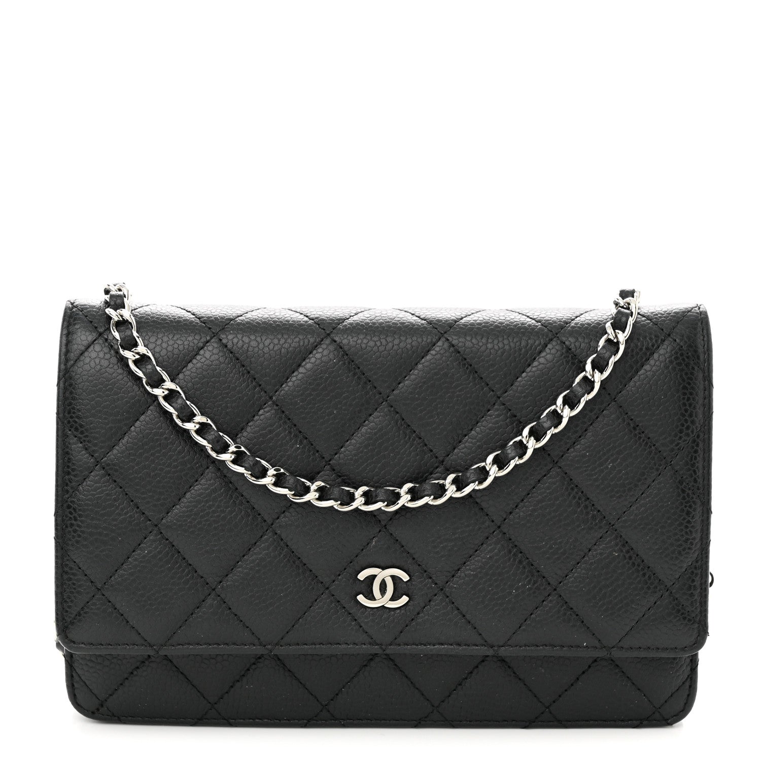 Chanel Caviar Quilted Wallet on Chain WOC Black 1 of 11