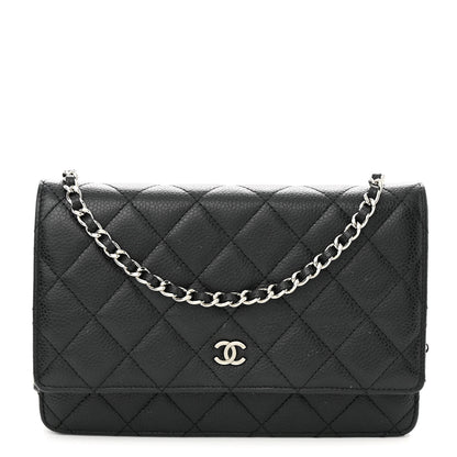 Chanel Caviar Quilted Wallet on Chain WOC Black 1 of 11
