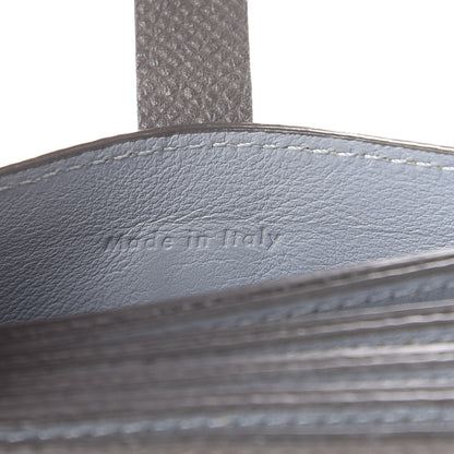 Celine Grained Shiny Calfskin Accordion Card Holder Grey 6 of 6
