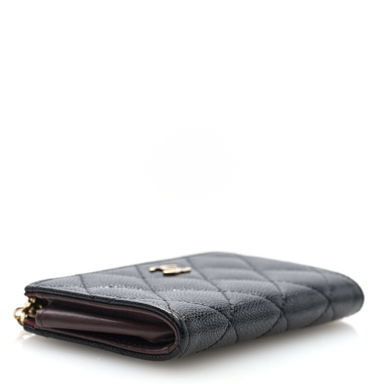 Chanel Caviar Quilted Zipped Key Holder Case Black 4 of 8