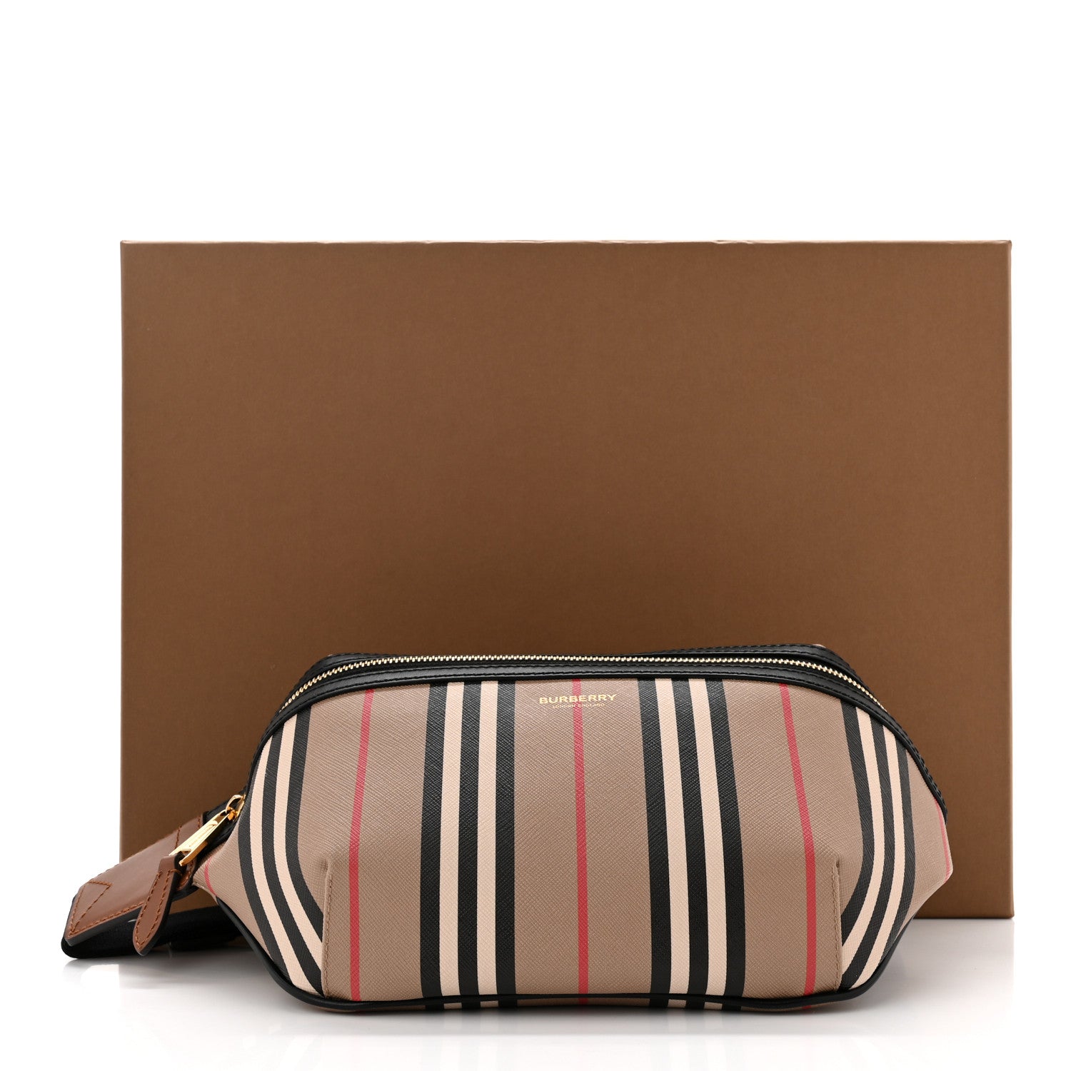 Burberry E-Canvas Icon Stripe Sonny Bum Bag Archive Beige 11 of 11