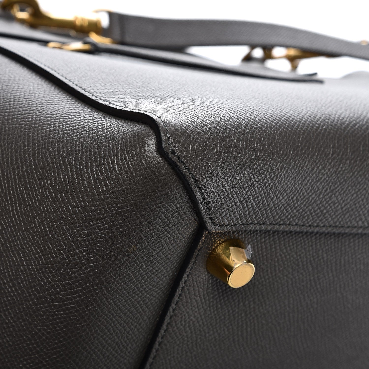 Celine Grained Calfskin Mini Belt Bag Grey 10 of 10