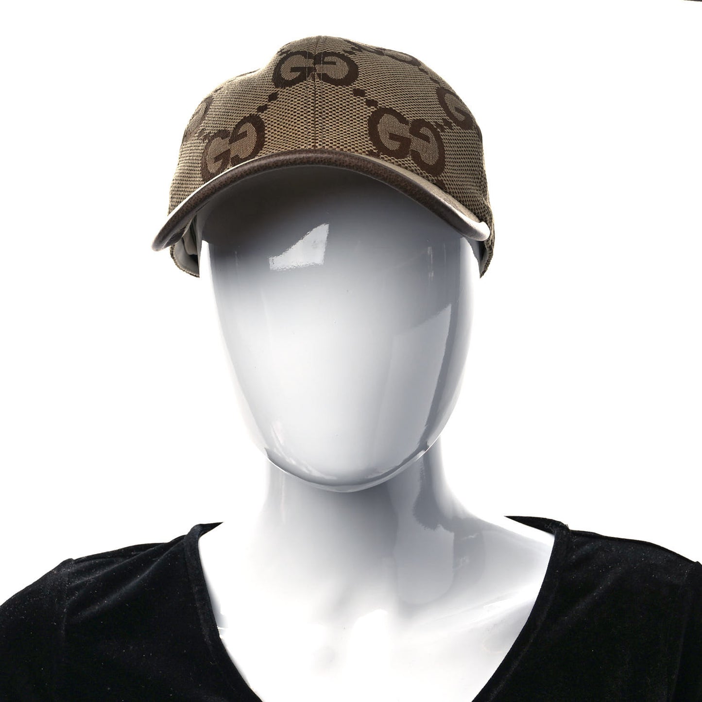 Monogram Jumbo GG Baseball Hat M 57 Camel Ebony