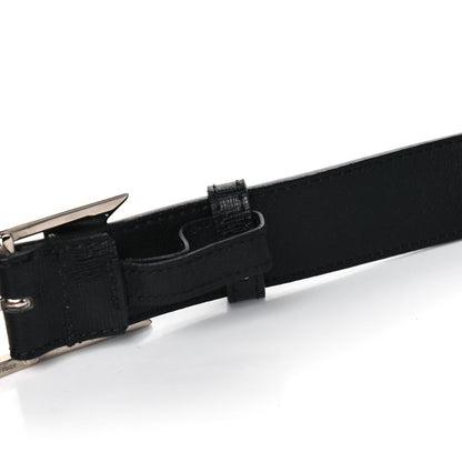 Fendi Vitello Monster Eyes Buckle Belt Black 5 of 6