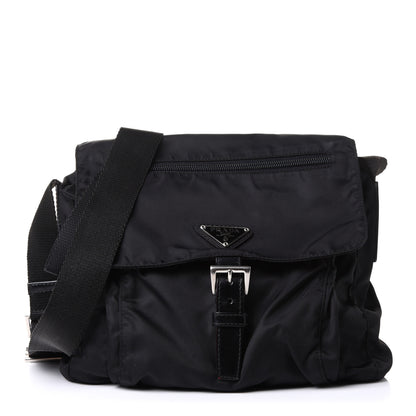 Prada Nylon Vela Messenger Black 1 of 9