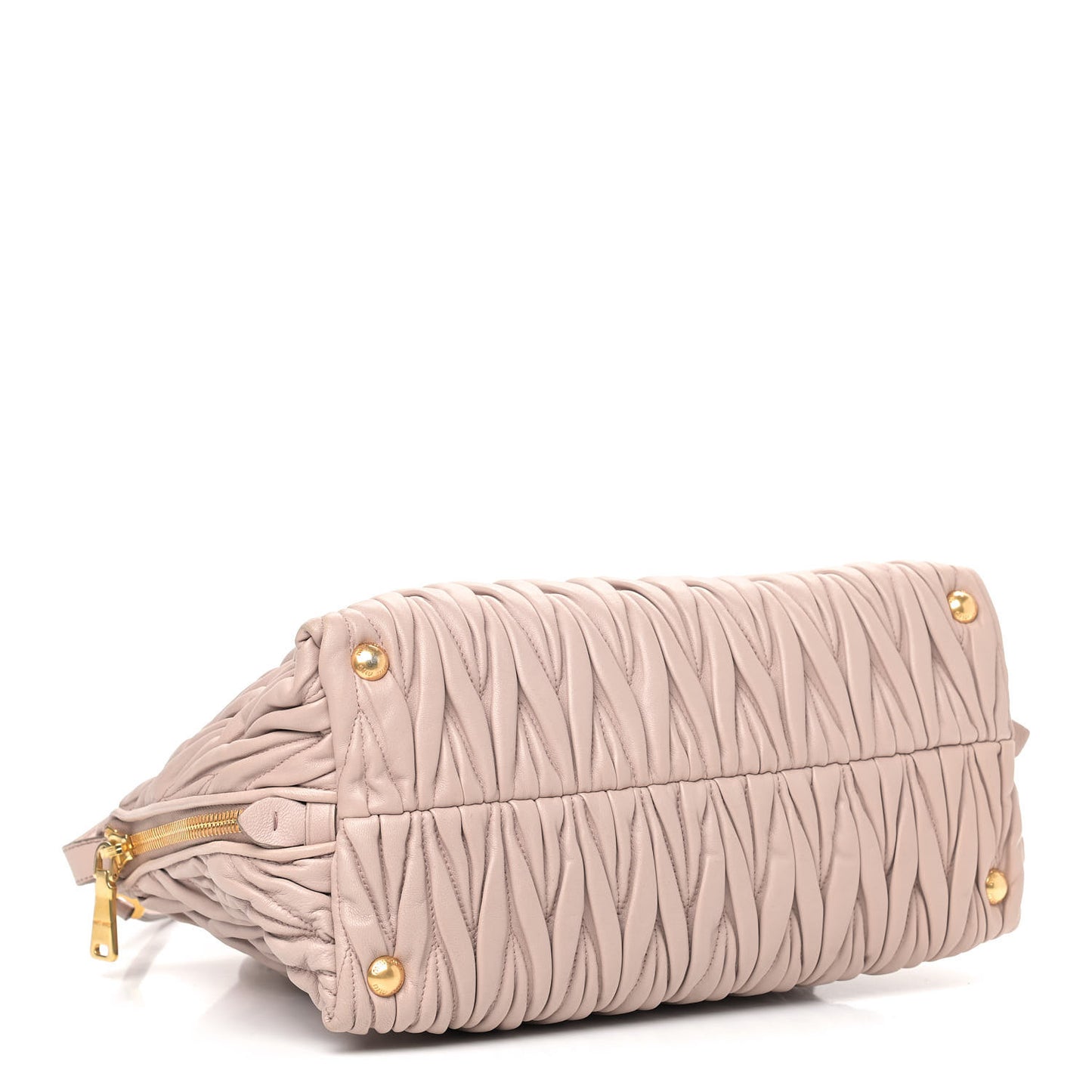 Nappa Matelasse Top Handle Bag Cammeo