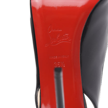 Christian Louboutin Patent Private Number 120 Pumps 35.5 Black 7 of 9