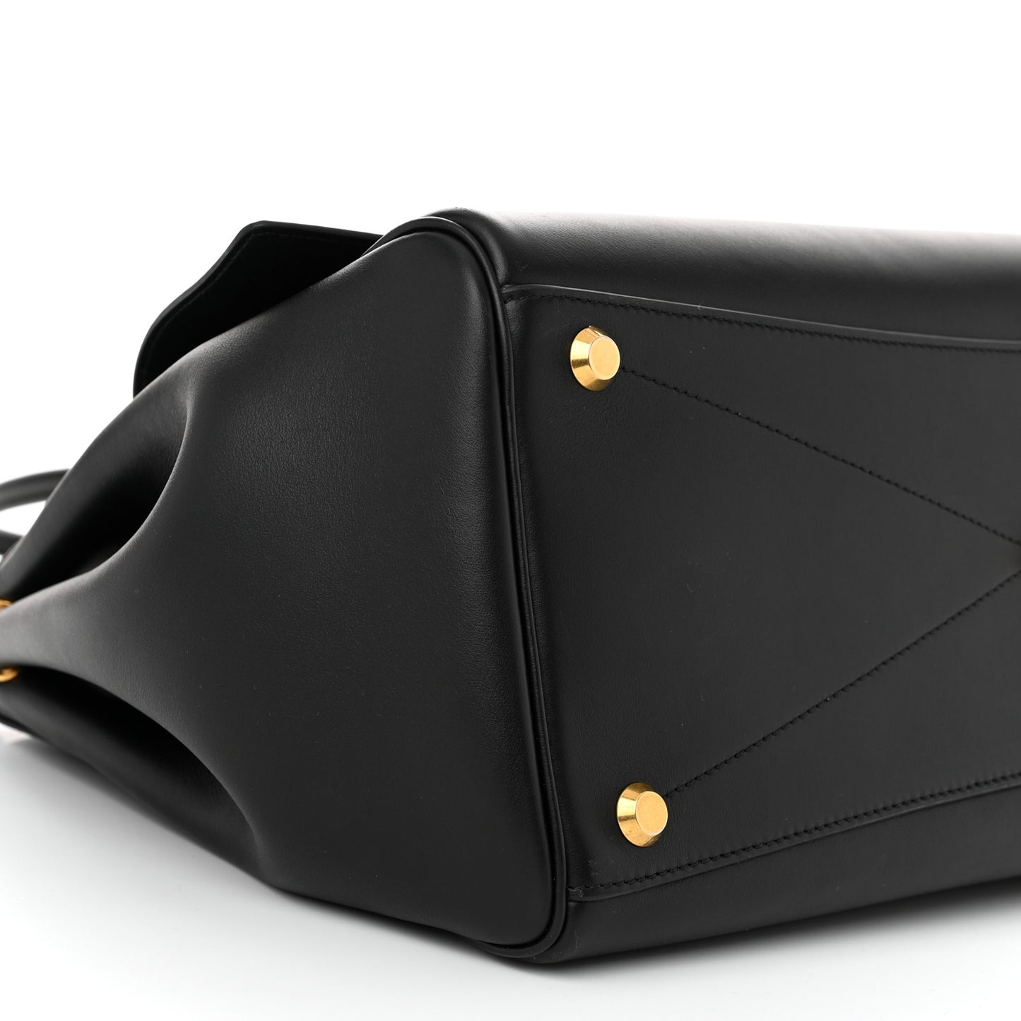 Smooth Calfskin Medium Bel Air Carry All Bag Black