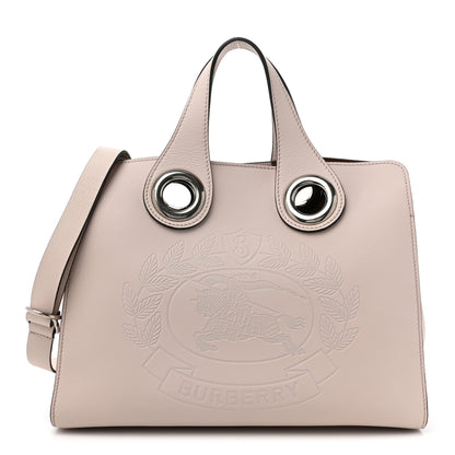 Burberry Smooth Calfskin Small Grommet Embossed Crest Bag Chalk Pink 1 of 15