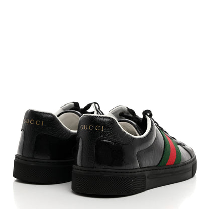 Gucci Crystal GG Monogram Web Womens New Ace Sneakers 36.5 Black 4 of 9