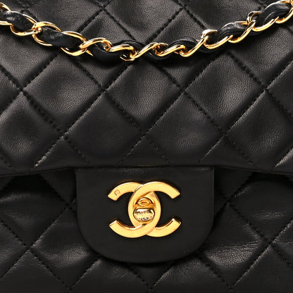 Chanel Lambskin Quilted Small Double Flap Black 9 of 11