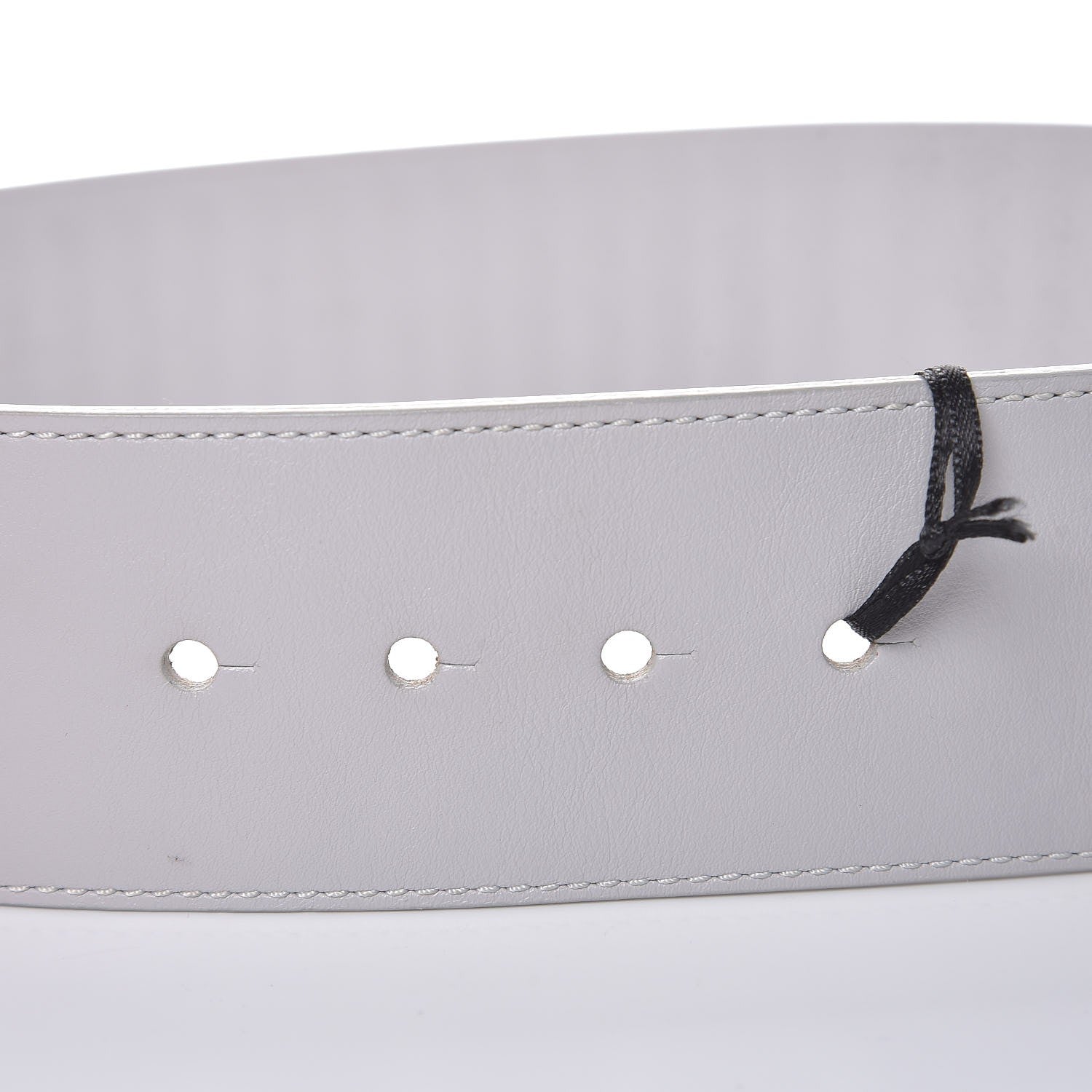 Versace Calfskin Studded Belt 75 30 Light Grey 4 of 6