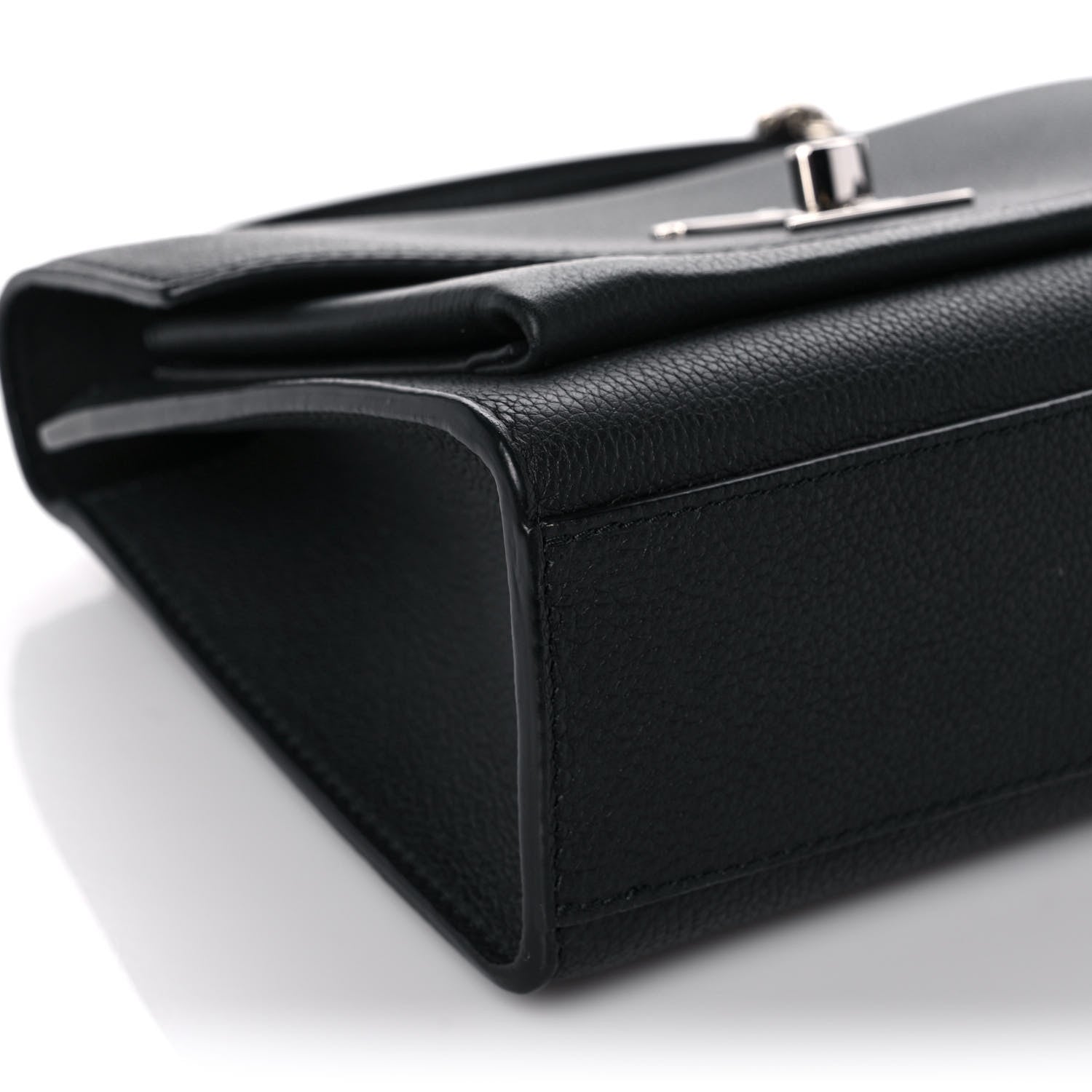Louis Vuitton Soft Calfskin Mylockme Chain Bag BB Black 7 of 10