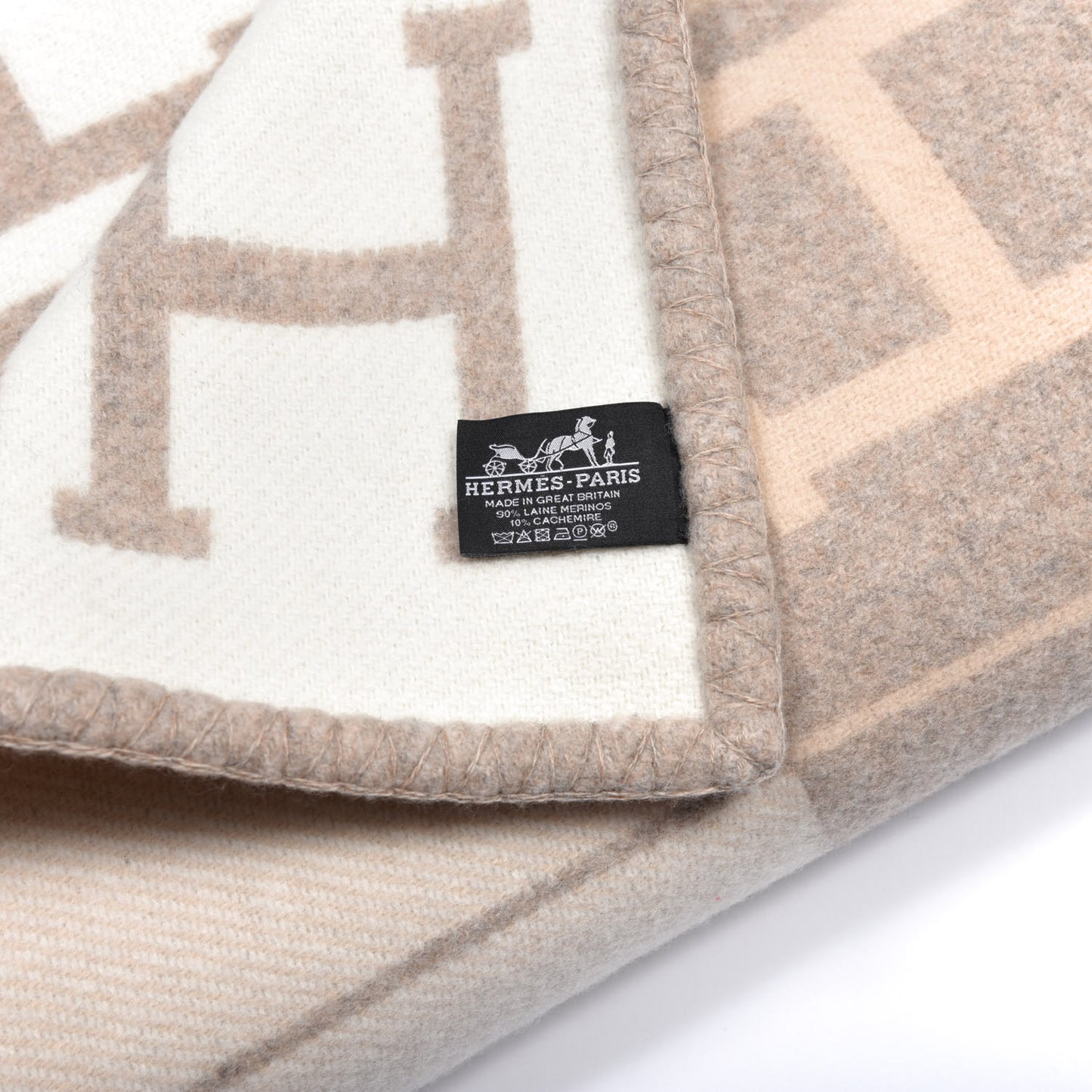 Wool Cashmere Avalon III Blanket Coco Camomille