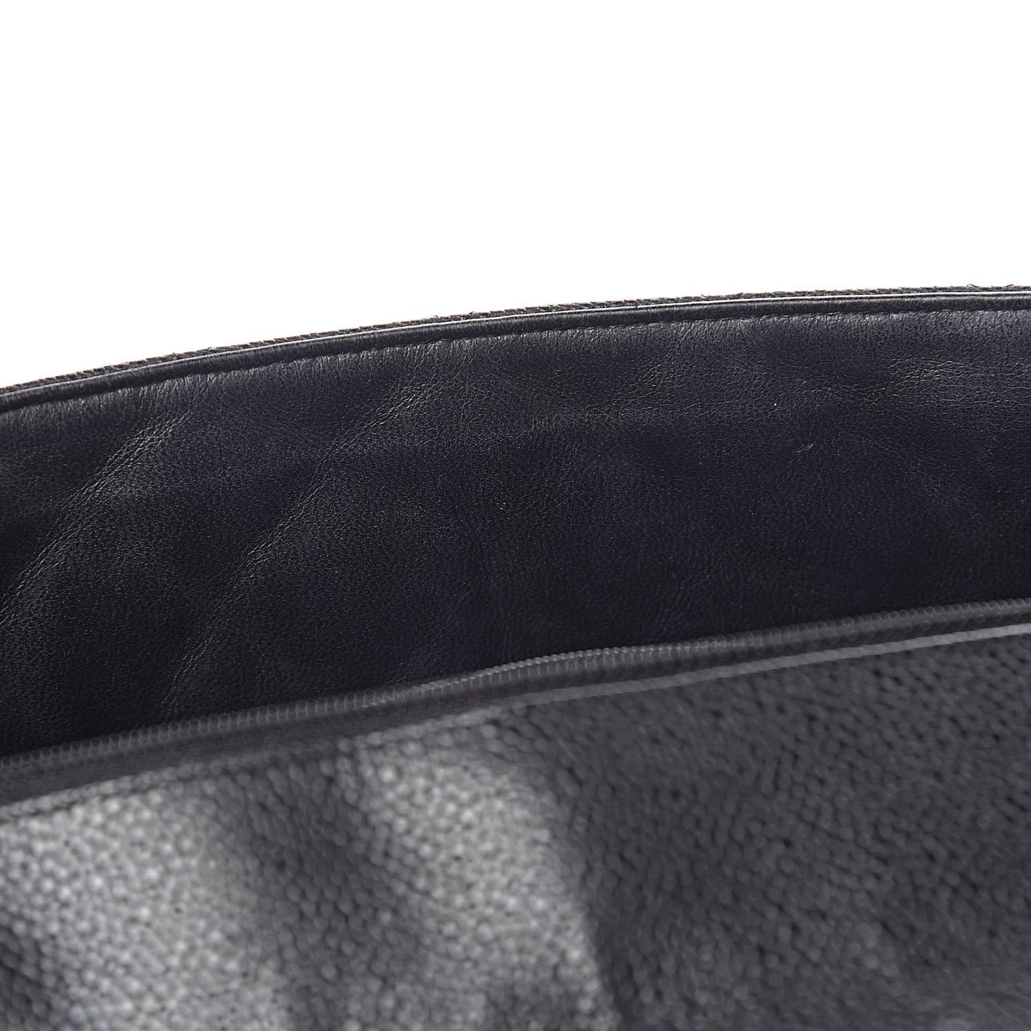 Caviar Quilted Jumbo Single Flap Black