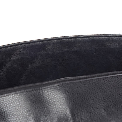 Chanel Caviar Quilted Jumbo Single Flap Black 10 of 13