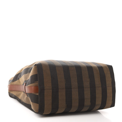 Fendi Pequin Cuoio Vegetale Large Hobo Tobacco Black Cuoio 4 of 16