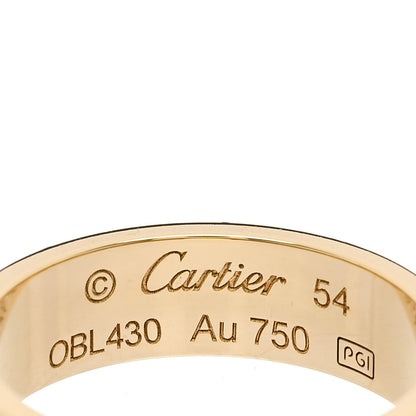Cartier 18K Yellow Gold 5.5mm LOVE Ring 54 6.75 4 of 5