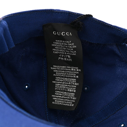 Gucci X MLB Cotton NY Yankees Baseball Hat 57-61 Blue 8 of 10