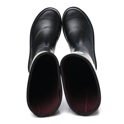 Chanel Caoutchouk CC High Boots 37 Black 2 of 10