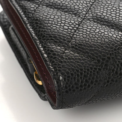 Chanel Caviar Quilted CC French Wallet Black 9 of 11