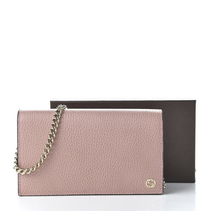 Gucci Dollar Calfskin Medium Betty Chain Wallet Soft Pink 10 of 10