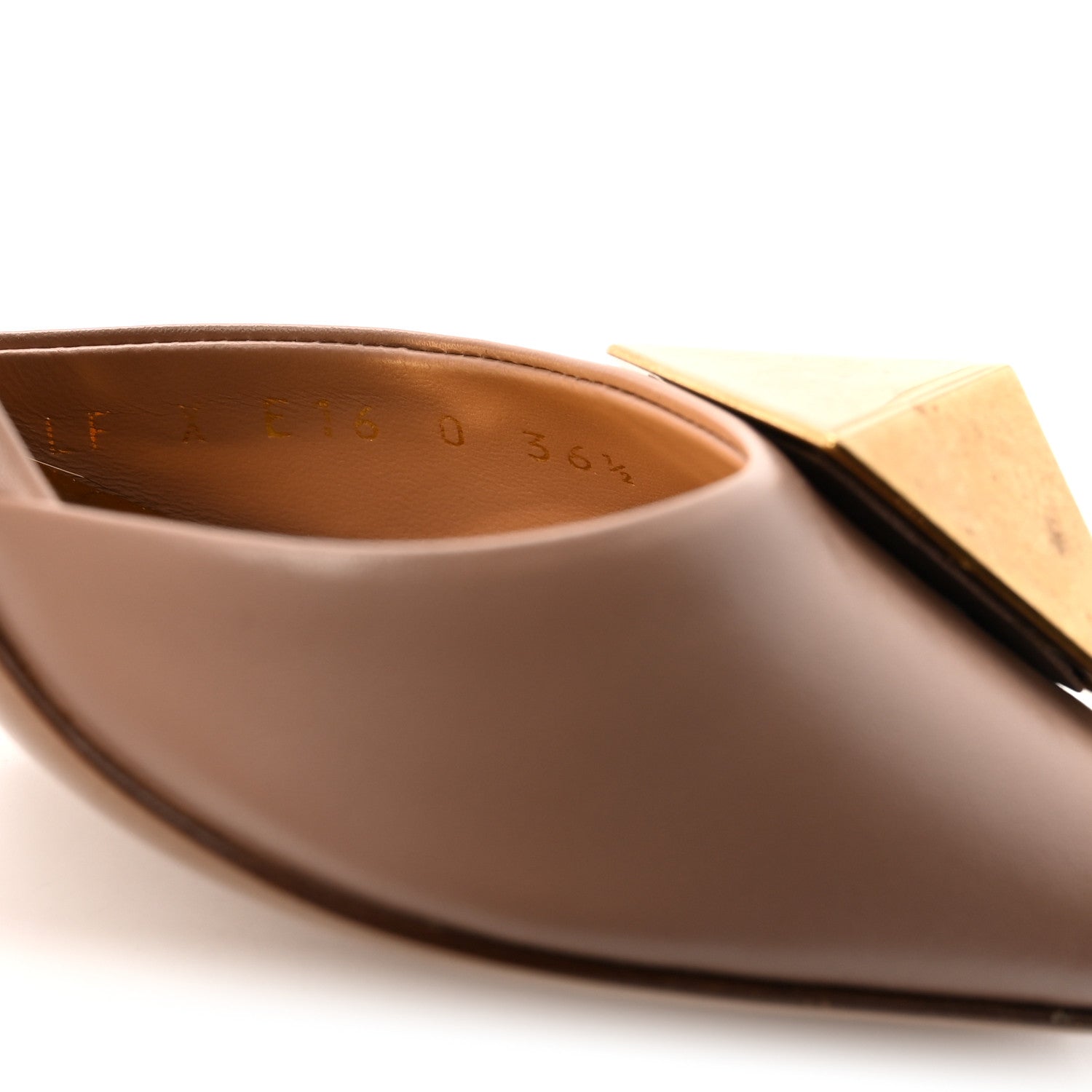 Valentino Garavani Calfskin One Stud Ankle Strap 90mm Block Heel Pumps 36.5 Rose Cannelle 9 of 9