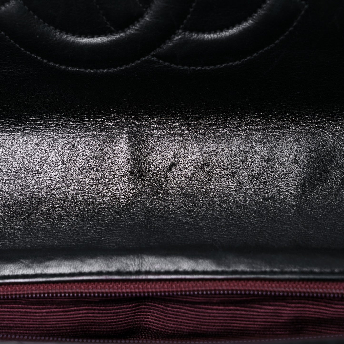 Lambskin Quilted XL Jumbo Single Flap Black