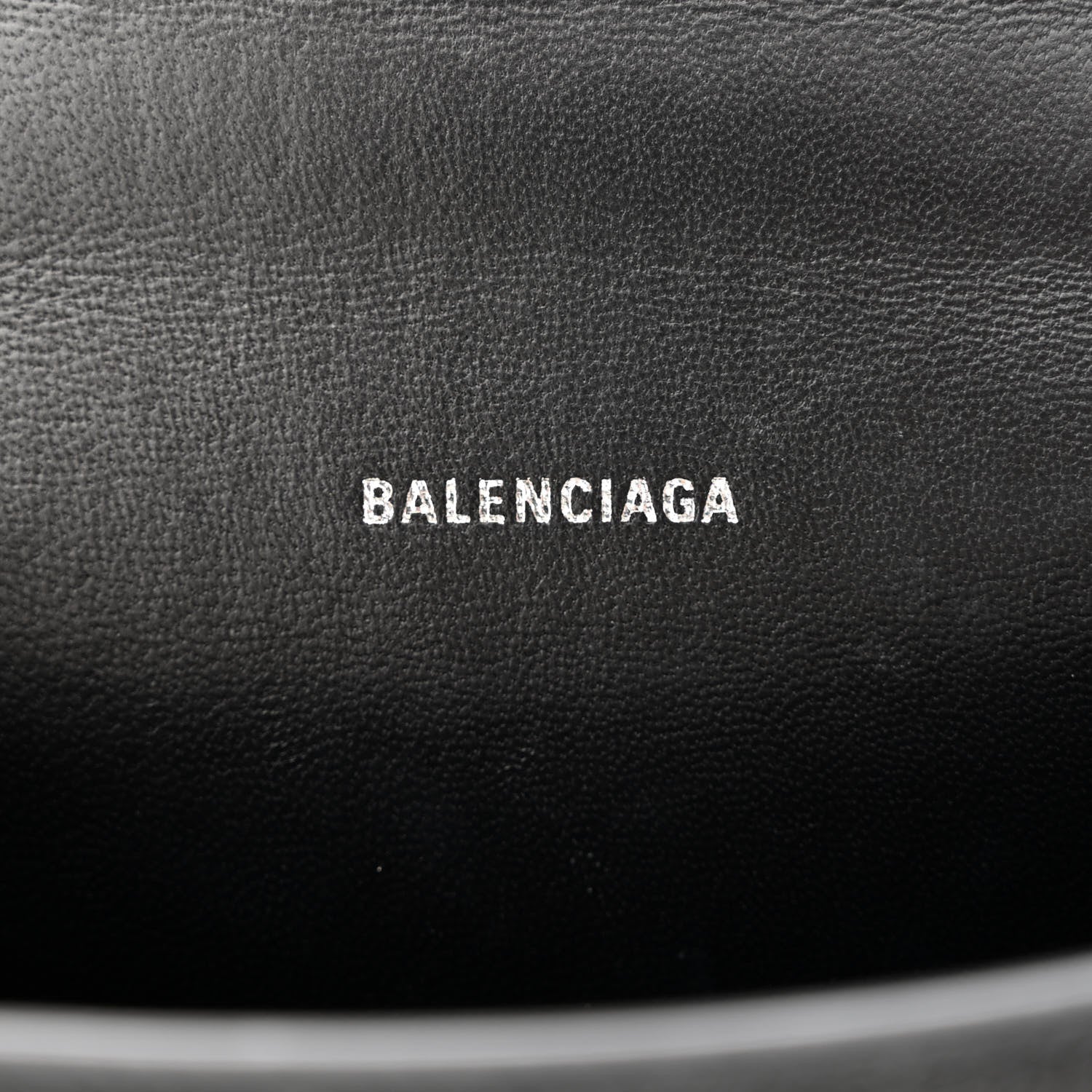 Balenciaga Grained Calfskin Hourglass Top Handle Bag XS Black 6 of 10