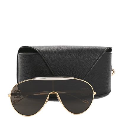 Loewe Metal Anagram Spoiler Aviator Oversized Sunglasses LW40111U Gold 7 of 7