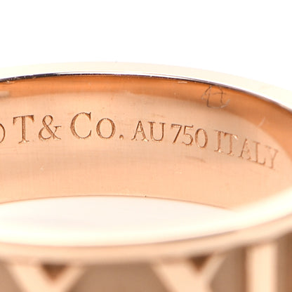 Tiffany 18K Rose Gold Diamond Atlas Ring 54 7 4 of 5