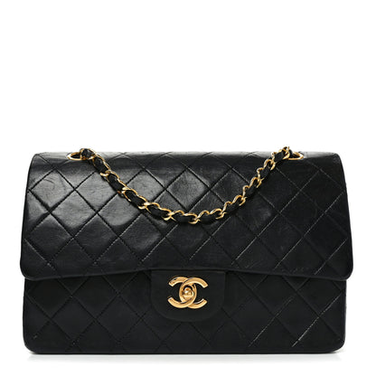 Chanel Lambskin Quilted Medium Double Flap Black 1 of 10
