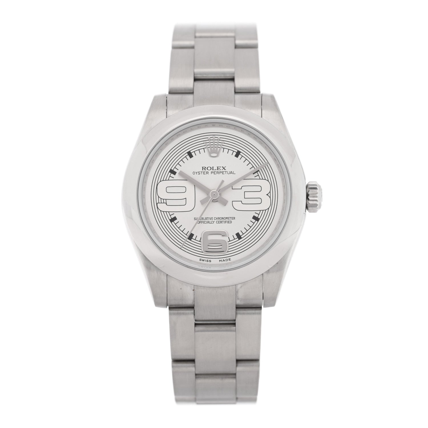 Rolex Stainless Steel 31mm Oyster Perpetual Watch Silver 177200 1 of 5