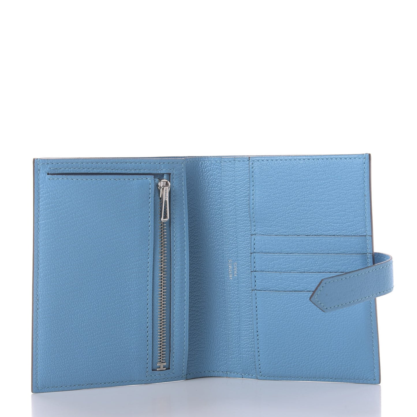 Chevre Mysore Bearn Compact Wallet Celeste