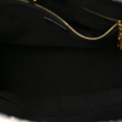 Louis Vuitton Grained Calfskin Shearling On My Side MM Black 4 of 8