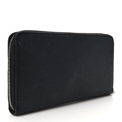 Celine Calfskin Large Zip Around Multifunction Wallet Black Citron 3 of 10